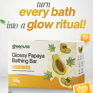 Glossy Papaya Bathing Bar