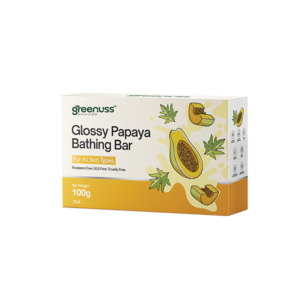 Glossy Papaya Bathing Bar - 100 Gms